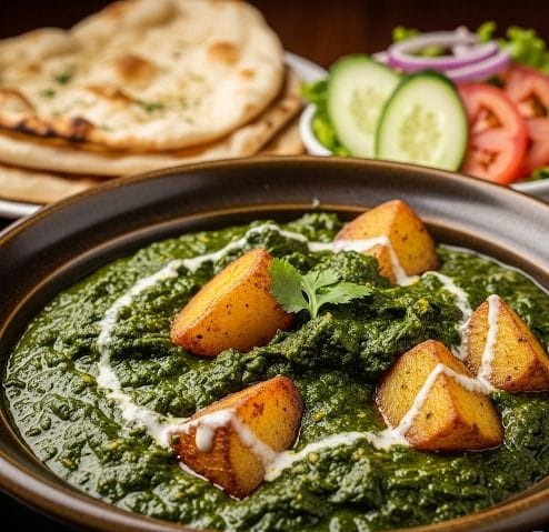Saag-E-Aloo Palak Zaika πΏπ₯