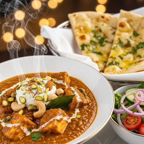 Fuelup Foods’ Paneer Korma served in a bowl, featuring soft paneer cubes in a rich, creamy cashew and yogurt-based gravy — a mildly spiced, royal North Indian curry.