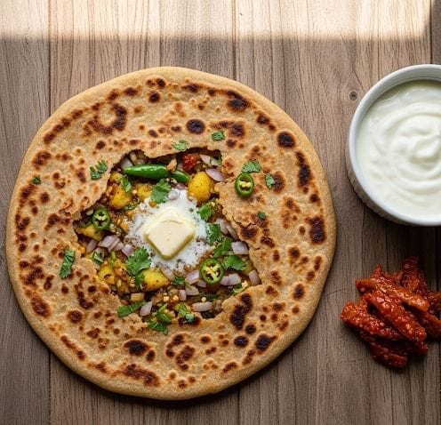 Classic Aloo Pyaaz Paratha