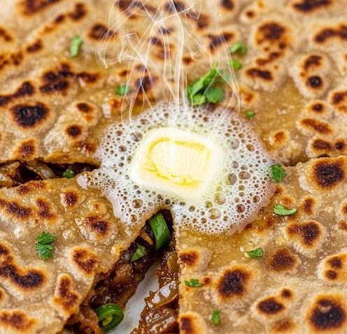 Spicy Pyaaz Paratha