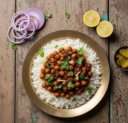 Desi Zaika Chole Chawal