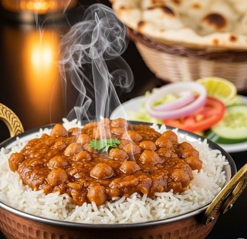Desi Zaika Chole Chawal