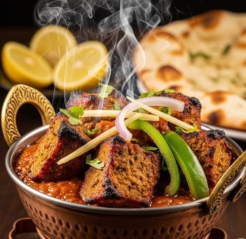 Smoky Kadhai Chaap Masala