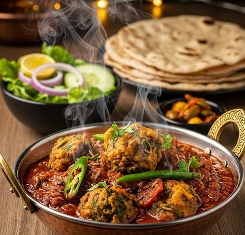 Spicy Kadhai Pakoda Curry 🌶️🍲